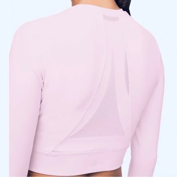 lululemon athletica Tops - Lululemon Pink Crop Long sleeve